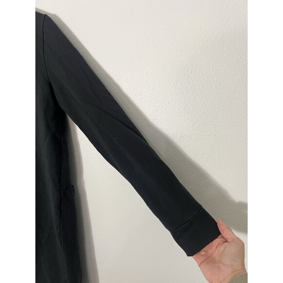 Zestt Organics Black Open Cardigan Size Small Pockets - Picture 11 of 14